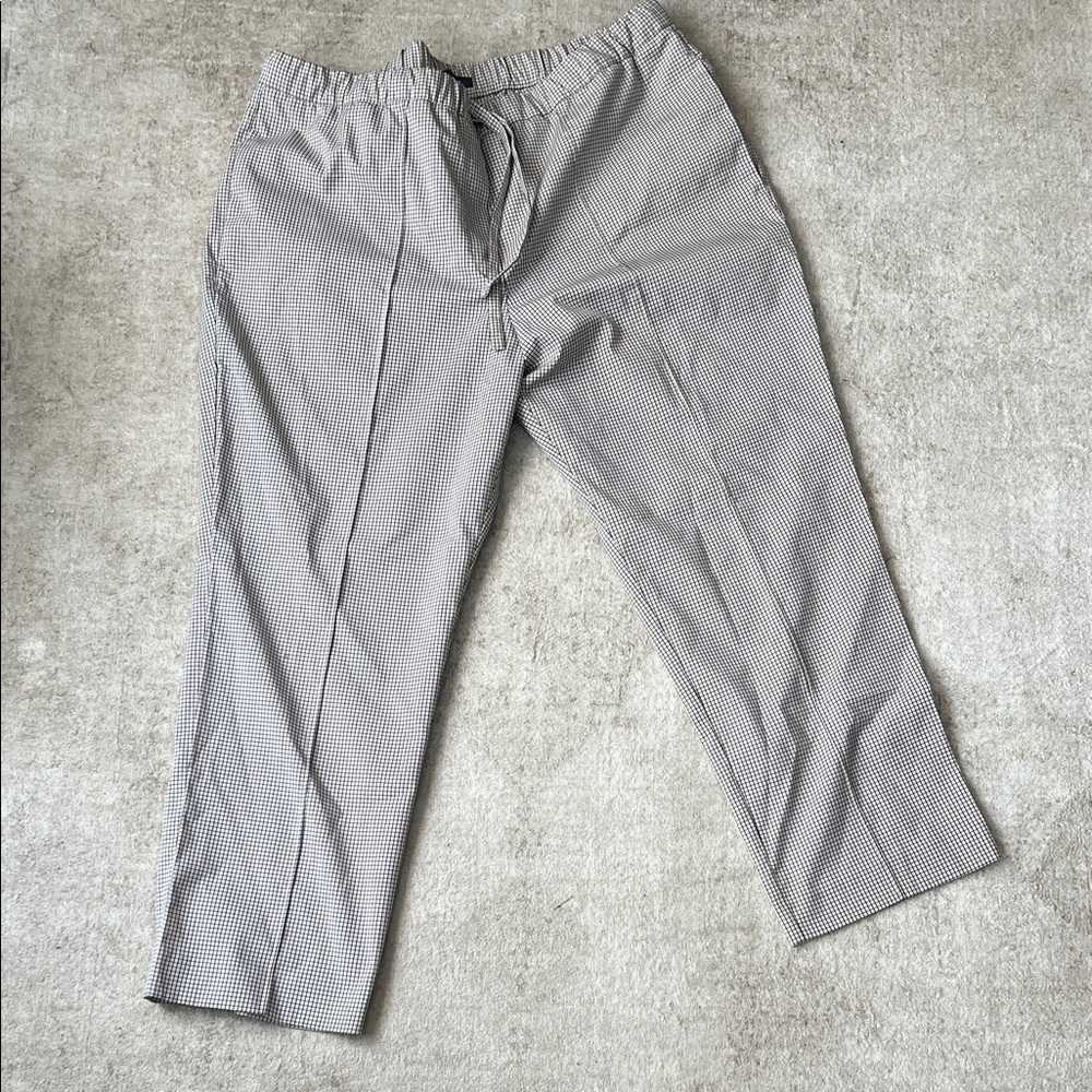 Worthington Checkered Jogger Dress Crop Pants
